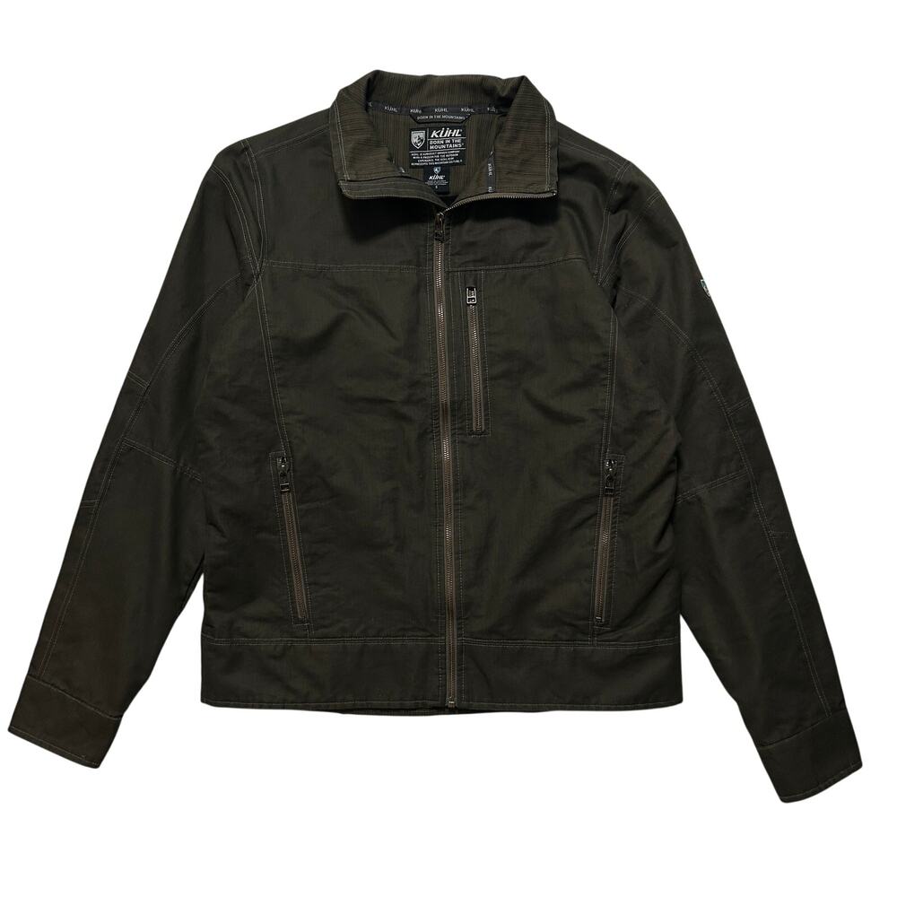 Kuhl Canvas Lined Performance Rugged Burr Jacket Green Size S